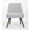 Boss Office Products Deluxe Comfort 4 Leg Pull Up Desk Chair  Gray Fabric B579-GY